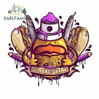 

EARLFAMILY 13cm x 11.7cm for Fishing or Die Car Sticker Vinyl Window Trunk DIY Personality Custom Printing Window Truck Decal