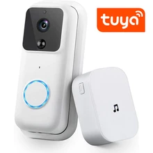 QZT – sonnette intelligente Tuya, caméra de sécurité, interphone vidéo sans fil, étanche, carillon