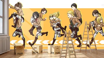

[Self-Adhesive] 3D Attack On Titan 5546470513 Japan Anime Wall Paper mural Wall Print Decal Wall Murals