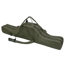 Покрытие для удочки, две рыболовная удочка, сумка, рыболовная Сумка для удочки, снасти, чемодан для инструментов, дорожная сумка для хранения, Органайзер