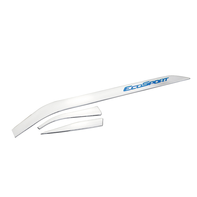 Abs Chrome Silver Car Glove Box Decoration Trim Storage Box Stickers for Ford Ecosport 2013 - 2017 Accessories