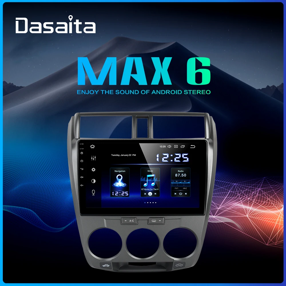 Авторадио автомобиля Android 9,0 для Honda City 2008 2009 2010 2011 2012 радио навигации gps 10," ips мульти Сенсорный экран