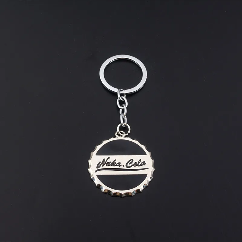 Серия игр Nuka Cola, красный брелок, персональный автомобильный брелок, брелок для бутылки, брелок для женщин и мужчин, уникальный подарок на день Святого Валентина - Цвет: 4