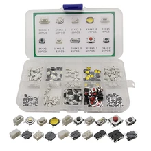 Kit de commutateurs tactiles, 250 pièces/boîte, 10 modèles SMD, pour télécommande de voiture, tablette, Micro interrupteur Tactile momentané
