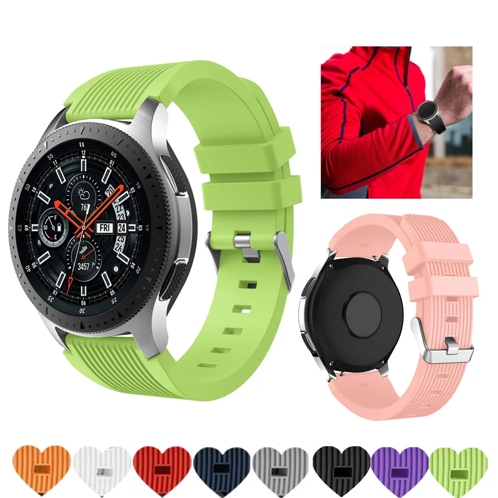 Дышащий силиконовый спортивный ремешок для HUAWEI WATCH GT GT2 22 мм, ремешок, браслет, ремень, спортивный сменный ремешок для часов gear S3