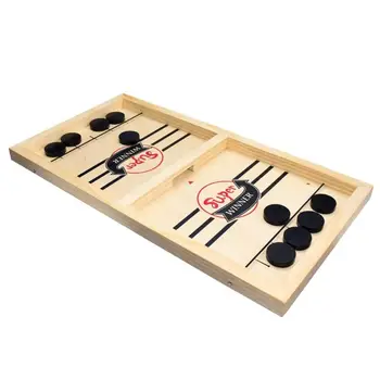 

Head-to-Head Wooden Desktop Hockey Table Game for Kids and Adults Portable Hocke