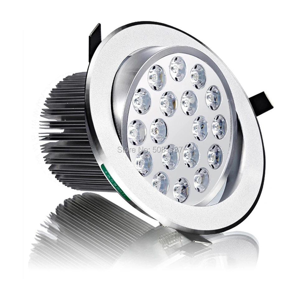 10PCS/Lot Samsung Chip 3 Years Warranty LED Ceiling Light 18W LED Downlight Dimmable LED Down Lighting Bulb Recessed Spotlight