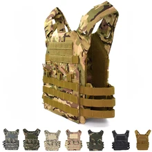 JPC 戦術機器マルチカムモール陸軍軍事プレートキャリアベストボディアーマー男性屋外エアガン狩猟ベスト(China)