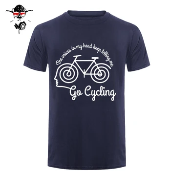 

Voices In My Head Cyclinger MENS RLTW T-SHIRT Tee Cycle Cyclinger Bicycle Birthday Basic Models Print T Shirt Summer Casual