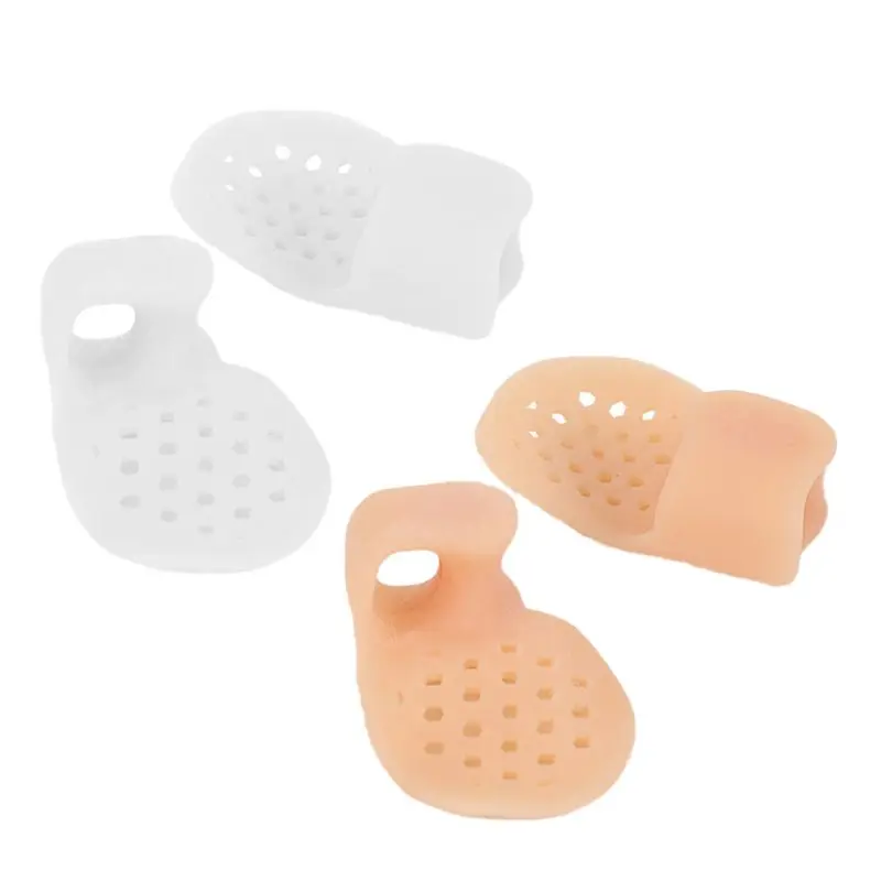 

2pcs Toe Separator Small Finger Thumb Silicone Bunion Foot Care Protector Valgus Overlapping Correct Adjust C6UD