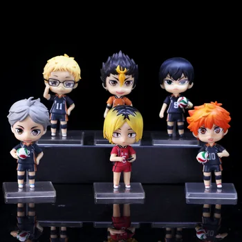 

10cm Q Version Volleyball Juvenile Action Figures Hinata Shoyo Oikawa Toru Kozume Kenma Kageyama Tobio Toys Model NO BOX