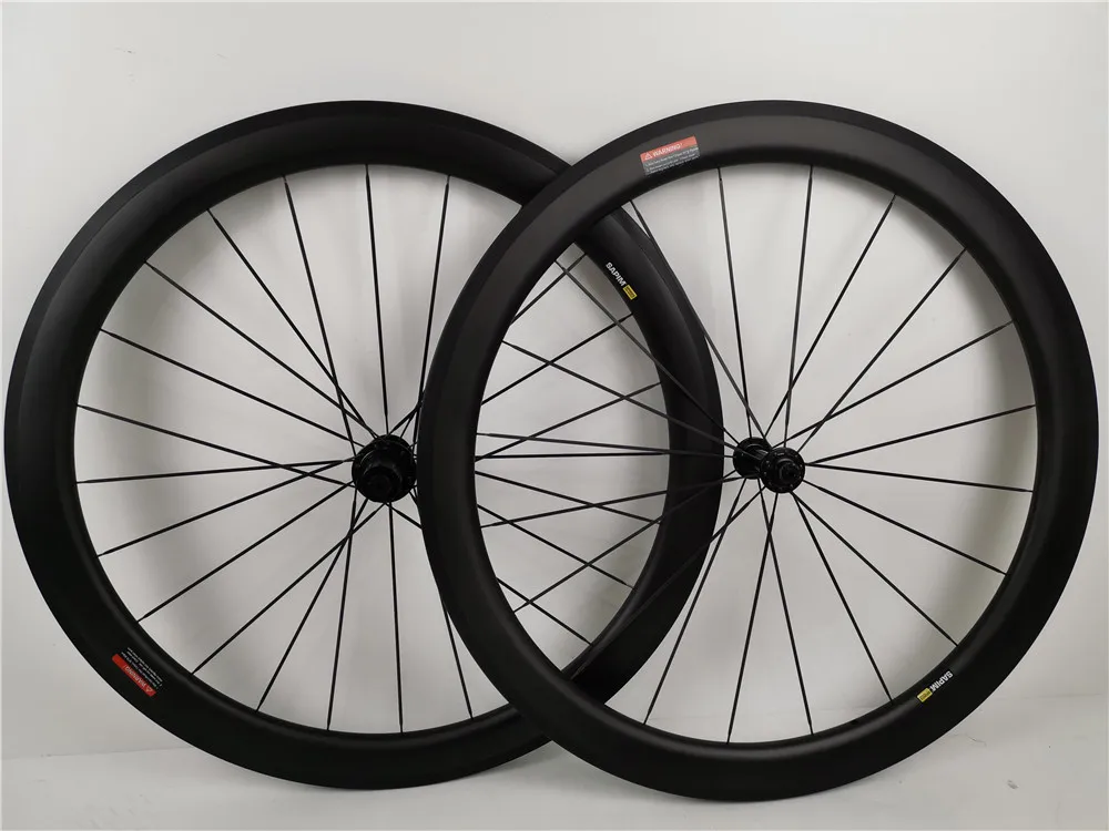Clearance Customized carbon wheels new ACE 50mm with Powerway R36 hubs 700c width 25mm rims clincher tubular wheels for Road Bike 3