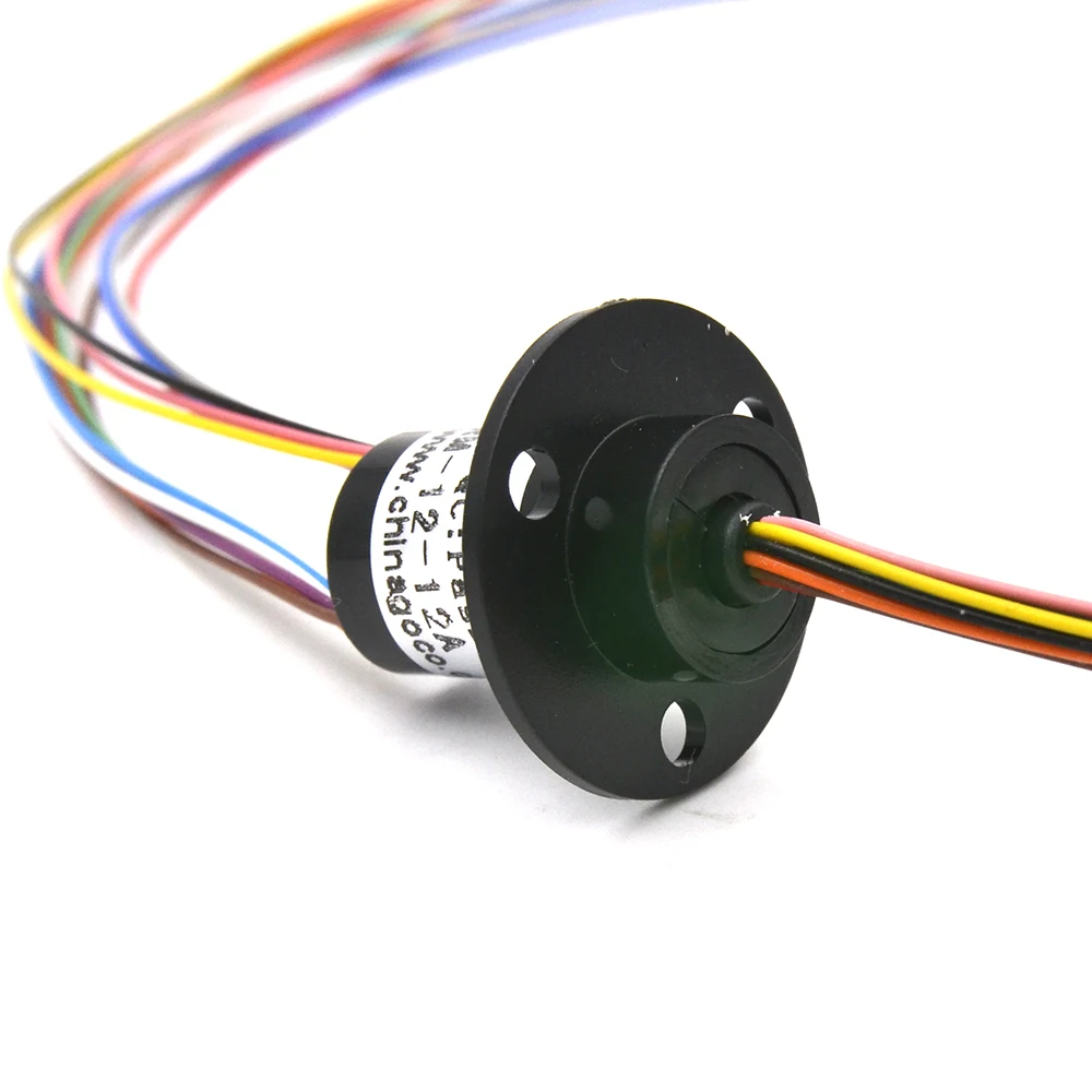 Micro Slip Ring 2/4//6/8/12/24 Channel 2A 12.5mm/15.5mm Rotate Dining Table Slip Ring Electric Collector Rings