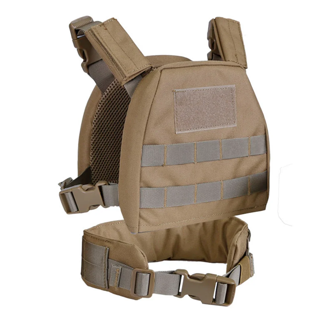 Kids-Mini-Tactical-Vest-with-Patrol-Loading-Bearing-Belt-Molle-tan