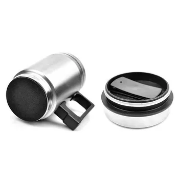 

Water Heater Mug Car Electric Kettle Heated Stainless Steel Car Cigarette Lighter Heating Cup JS22
