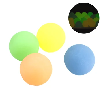

4pcs Frosted Surface Luminous Toy Ball Rubber Bouncing Ball Kids Sport Games Outdoor Kids Sport Games Elastic Jumping Balls