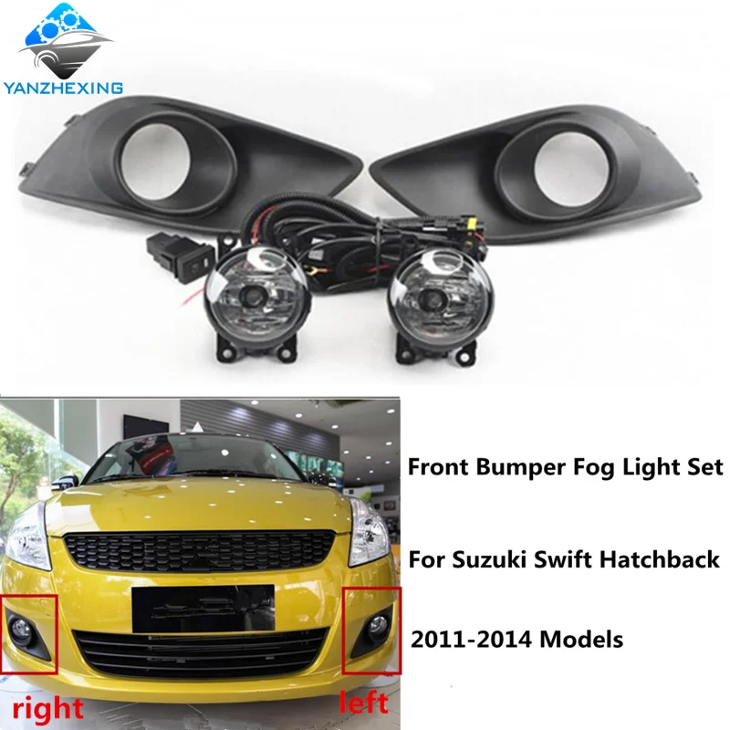 Новый высококачественный передний бампер противотуманные фары для Swift Hatchback