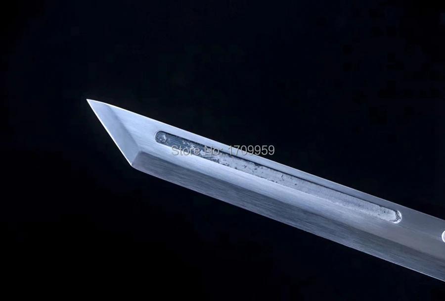Leather Saya Chinese KungFu Straight Dao Sword Strong High Manganese Steel Blade Sharp WuShu Tang Dynasty Saber