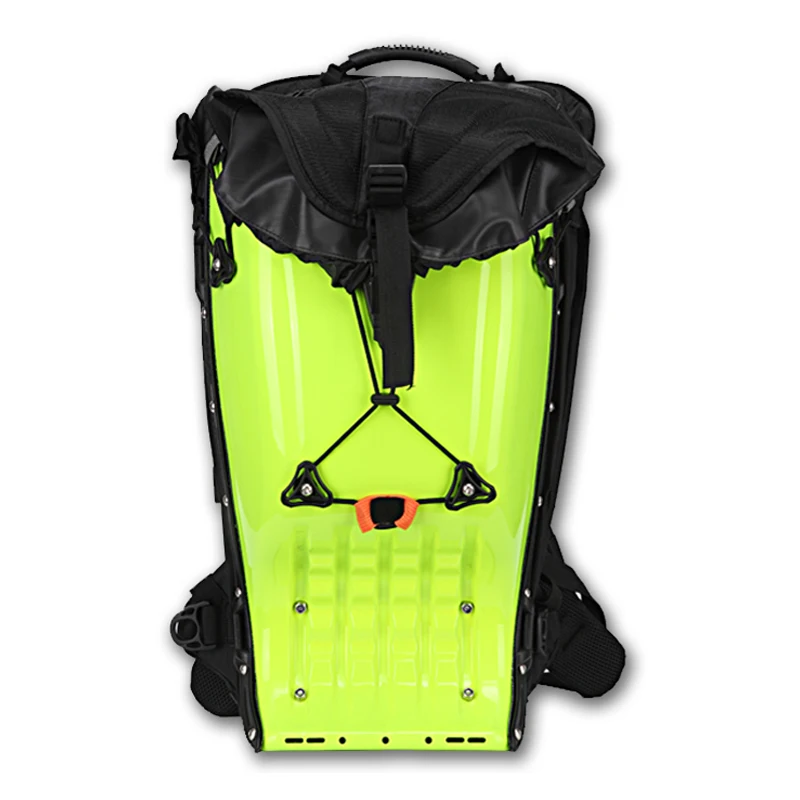 25л мотоциклетный жесткий корпус багажный рюкзак на плечо водонепроницаемый Motocroos/Moto Racing защитный Drop ABS Tank сумки - Цвет: Fluorescent yellow