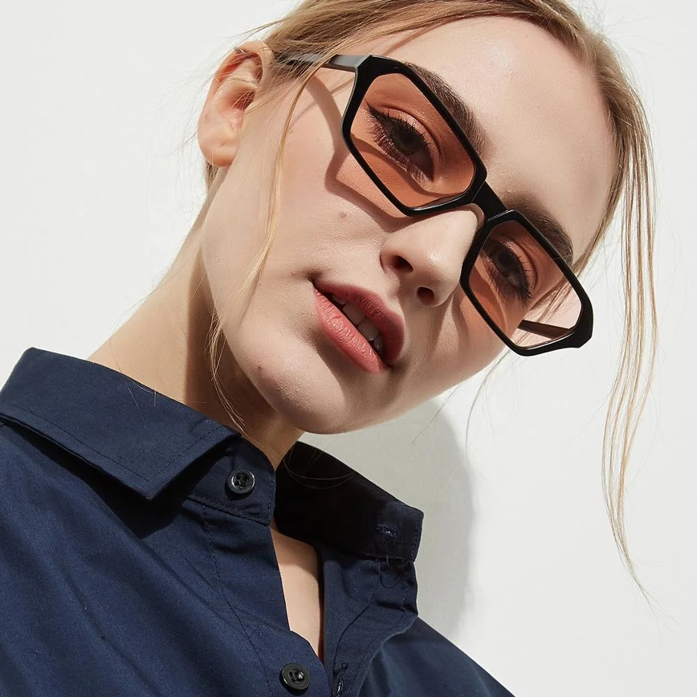 

2020 new designer Cheap plastic small square shape glasses uv400 sunglasses men women