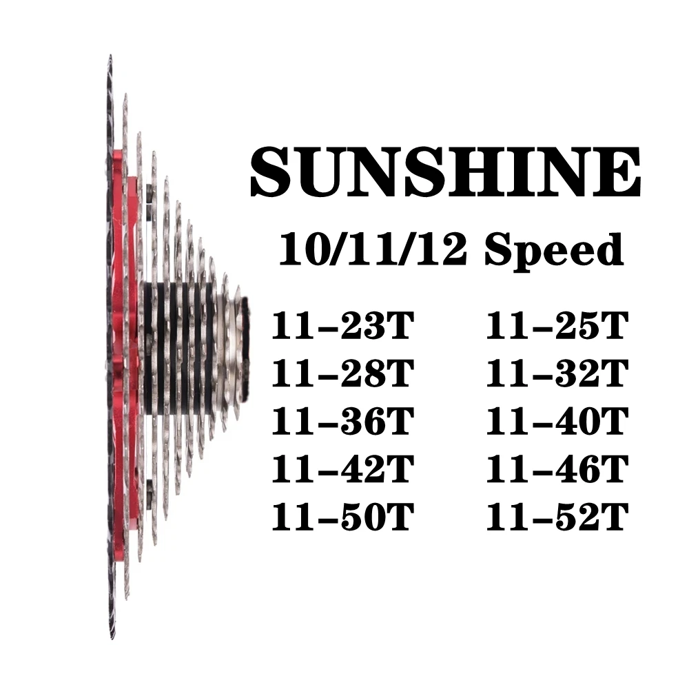 Кассета для горного и шоссейного велосипеда SUNRACE SRAM M8000 K7 свободное колесо 10/11/12 в