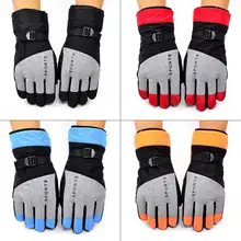 Модные мужские и женские лыжные перчатки, теплые уличные Нескользящие цветные зимние перчатки для верховой езды