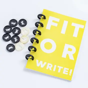 

20pcs 26mm Butterfly Notebook Plastic Binding Ring Mushroom Hole Disc 360 Degree M17F