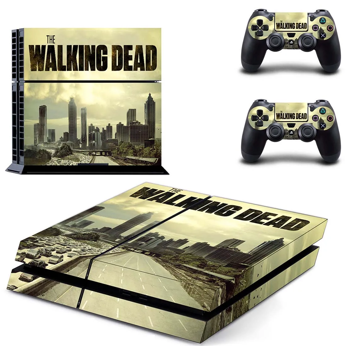 Наклейка s The Walking Dead наклейка для PS4 PS 4 наклейка Play station 4 наклейки виниловые Pegatinas для консоли playstation 4 и 2 контроллера