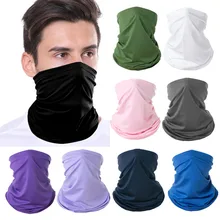 

Solid Color Bandana Elastic Seamless Bandana Buffs Gaiter Headband Cycling Fishing Balaclava Tube Face Shield Men Hiking Scarf