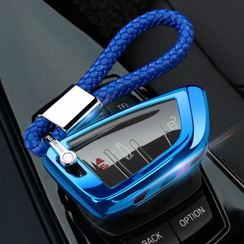 

PC+TPU Car Key Case Key Cover Key Shell Protector for BMW X5 F15 X6 F16 G30 7 Series G11 X1 F48 F39 Accessories Car Styling