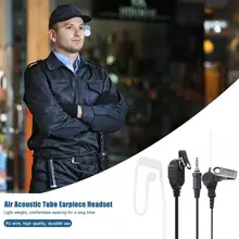 1,2 м гарнитура 3,5 мм наушники PTT Mic с воздушной трубкой для Vertex VX-6R VX-7R двухстороннее радио из полиуретановой проволоки прочный светильник