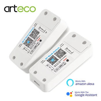 

Wireless Bluetooth WiFi Switch Controller AC 100-240V 10A IOS Android APP Control Works with Amazon Alexa Google Home Dimmer