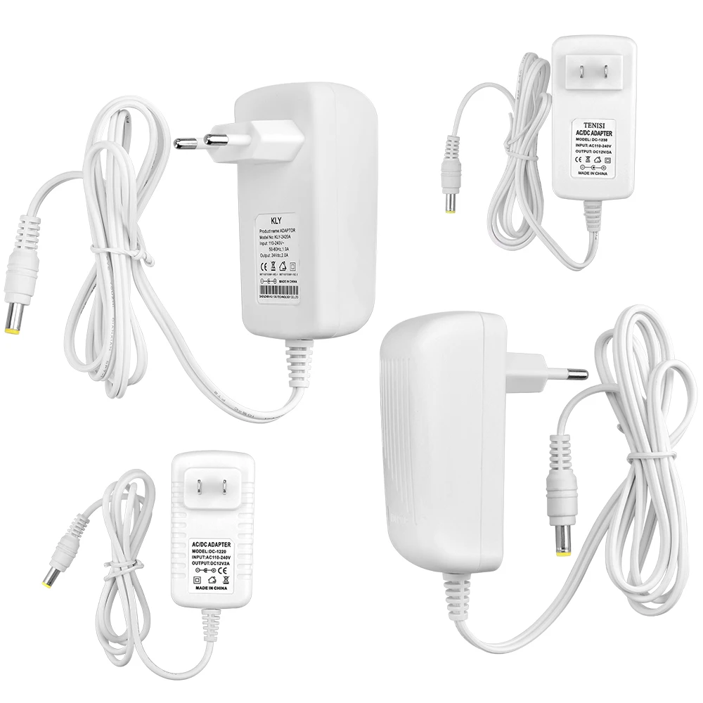 12V источник питания 24 V блок 1A 2A 3A трансформатор AC 110V 220V к DC Светодиодный драйвер