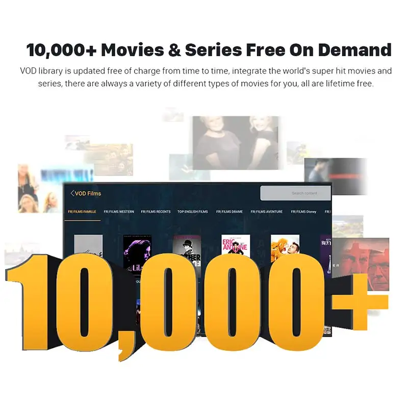 HKNOKE tv PRO IP tv Box CDKEY Франция Германия Италия для Android tv Box APP код активации 4200+ Live/10000 VOD PRO IP tv