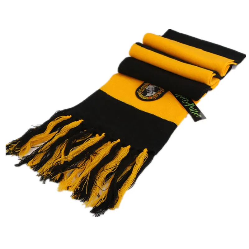Шарф для Хэллоуина, костюм для косплея Гриффиндор Слизерин Ravenclaw Hufflepuff, шарф для женщин, мужчин, девочек и мальчиков, украшение