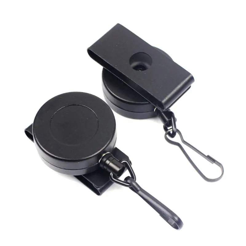 

6cm/2.36" Telescopic Steel Wire Rope Key Anti Lost Tool With Carabiner Secure Belt Buckle