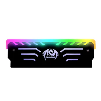 

3 pin Aluminum Cooler Heat Sink RGB Memory Vest LED 256 Colors Light Effect Anode Cooling Vest Heating Sinks For DIY PC Fans