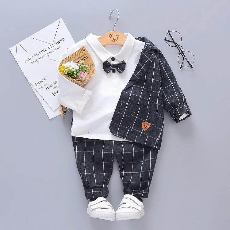 

Suit Tuxedo Three-piece Suit Set Children Casual Childrenswear 2019 New Style Spring Clothing Men's Small CHILDREN'S Fashion