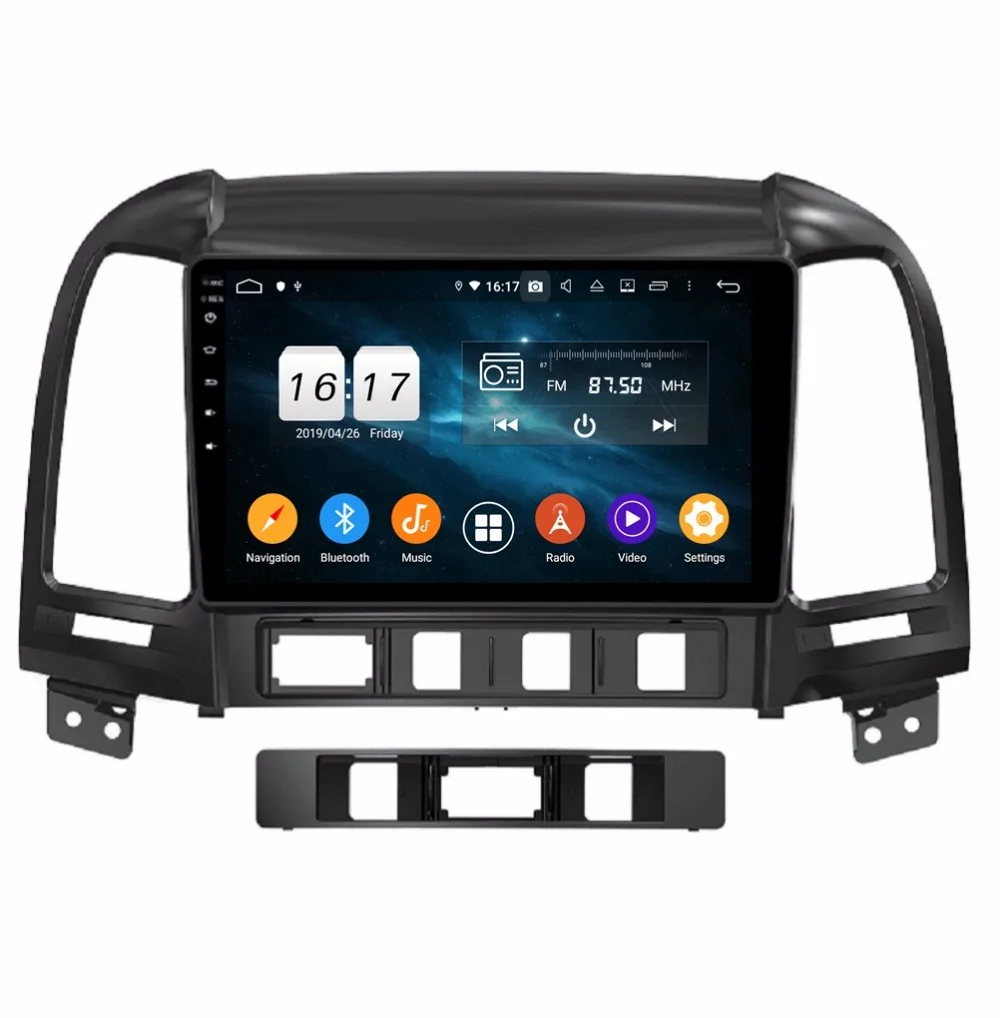 9 дюймовый Octa Core 8 core Android 0 автомобильный радиоприемник DVD плеер GPS для HYUNDAI Santa Fe 2006