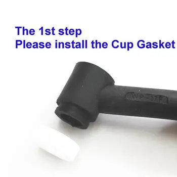 

18pcs WP17/18/26 2.4mm 3/32" TIG Stubby Gas Lens Ceramic Nozzle Pyrex Cup Set