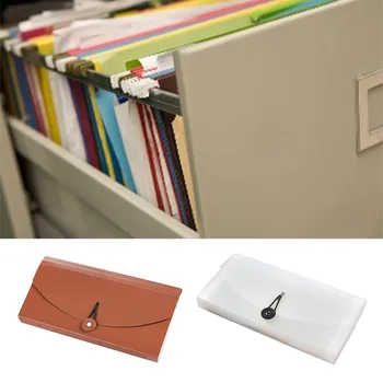 

Paper Clip File Folder Organizer Home Classified Storage School Holder Multifunctional Organ Pouch PP Bill Document Bag Label
