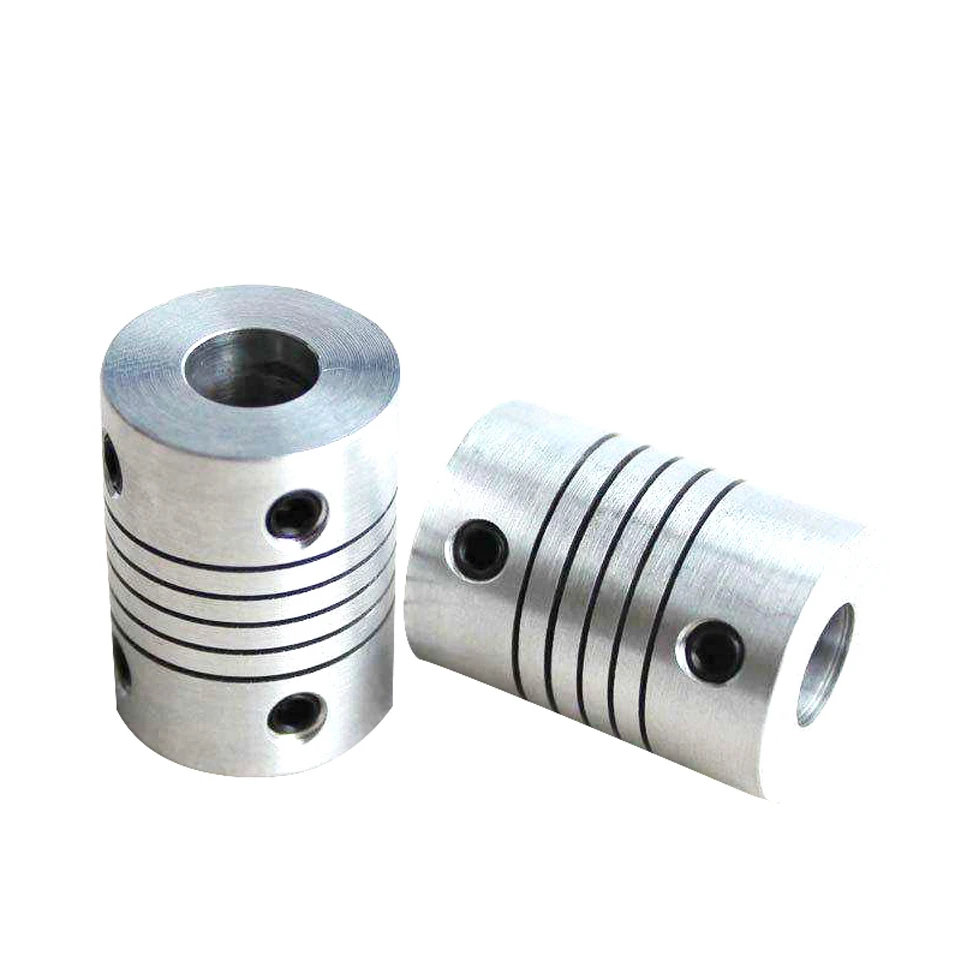 Free shipping 2pcs aluminum alloy flexible printer winding coupling encoder coupling hole 3/4/5/6/6.35/7/8/10