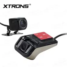 XTRONS DVR027S автомобильный Передний+ задний видеорегистратор Система 1280*720 HD двойной широкоугольный объектив камера