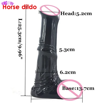 Huge Animal Dildo Long Dog Horse Wolf Penis With Suction Cup Big Dick Sex Toys For Woman Vagina Anal Masturbator Adult Products 4