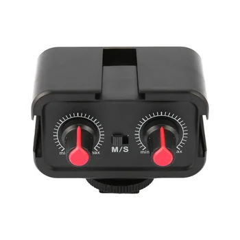 

WS-VS Dual-Channel Microphone Audio Mixer Adapter With Cold Shoe Mounting Hub for Canon Nikon Sony DSLR Camera Camcorder