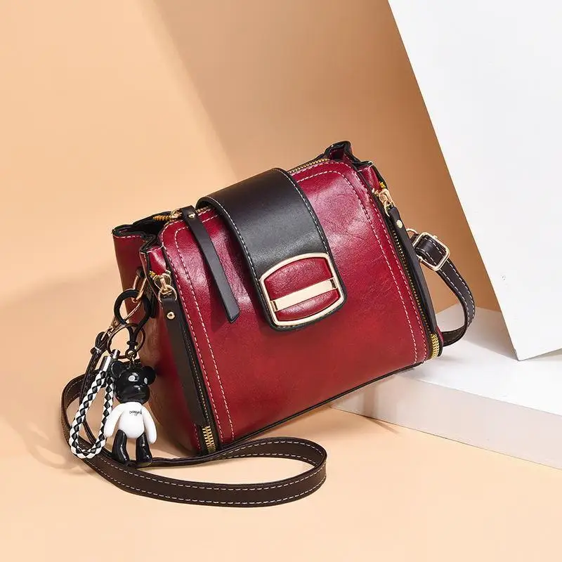 Kore Vintage Kad n B y k El antas anta PU Omuz antalar Crossbody 