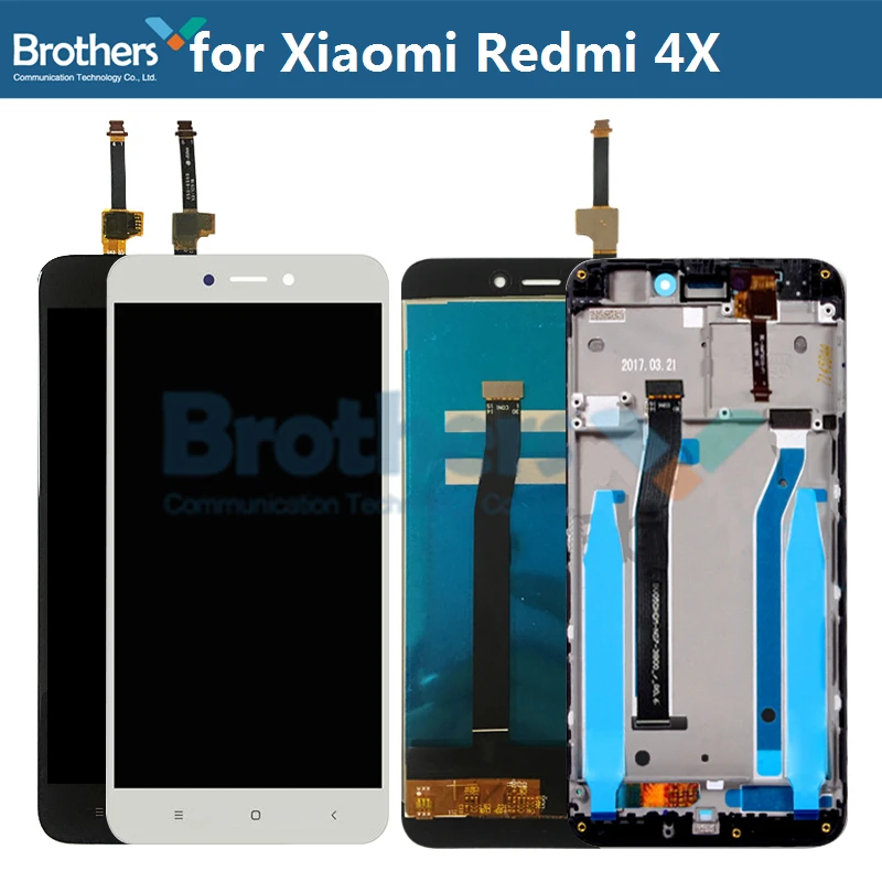 ЖК дисплей с рамкой для Xiaomi Redmi 4X сменный сенсорный экран дигитайзером в сборе