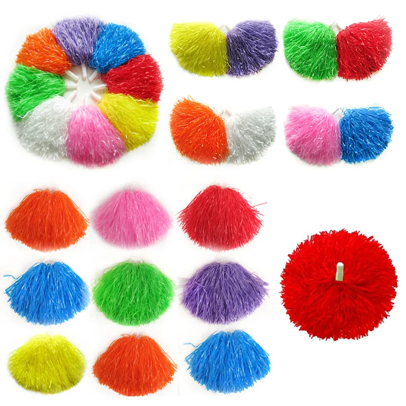 2 шт. для девочек группа поддержки Pom Poms черлидинг поддержка Танцевальная Вечеринка клубный Декор ALS88