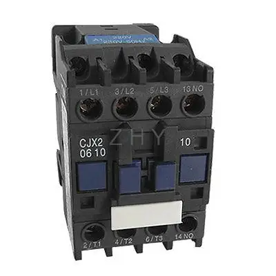 

CJX2-0610 AC Contactor AC-380V 2.2KW 6A 3 Phase 3P+1NC 220 Volt Coil
