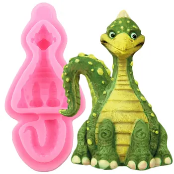 

Dinosaur Silicone Molds Cake Decorating Tools DIY Cupcake Topper Mould Fondant Candy Polymer Clay Chocolate Gumpaste Moulds